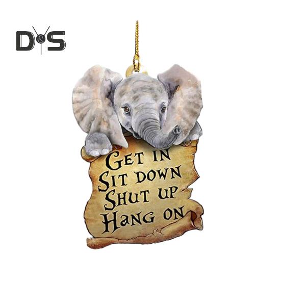 Креативная серия животных, акриловая подвеска для автомобиля, сова, птица, слон, подвеска для автомобиля, подвесное украшение, аксессуары для рюкзака