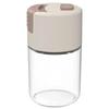 1 Pcs Kitchen Portable Tools Pressed Salt Control Shaker Dosing Salt Shaker Sealed Moisture Resistant Glass For Salt Storage