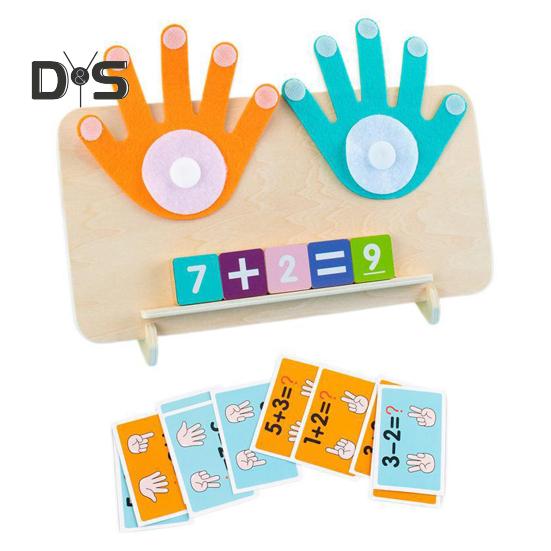 Детская арифметическая игрушка для счета с гибкой рукой, деревянный блок с цифрами, детская дошкольная обучающая игрушка для малышей, мальчиков и девочек, обучающие математические манипуляции