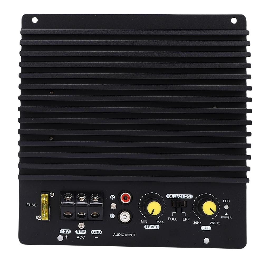 Плата автомобильного усилителя 12 В 600 Вт высокой мощности из алюминиевого сплава Автомобильная плата усилителя сабвуфера с открытым басом для автомобиля