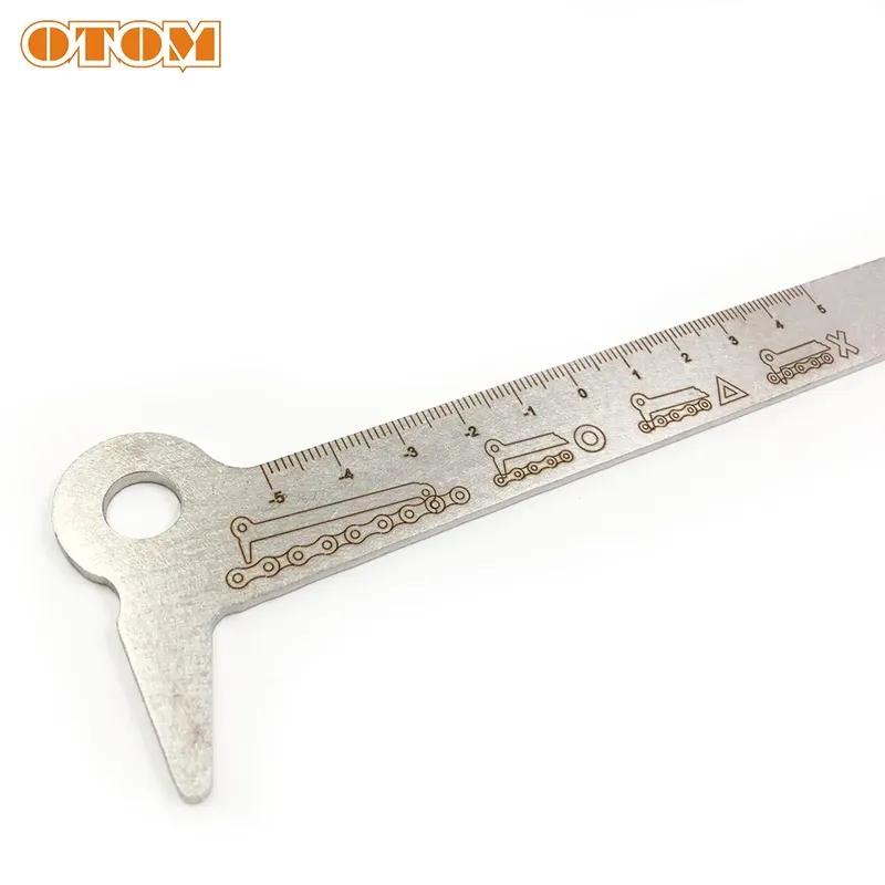 OTOM Motocross Chain Checker Stainless Steel Gauge Suitable For Measurement 520 525 530 Bike Motorcycle Universal Repair Tools