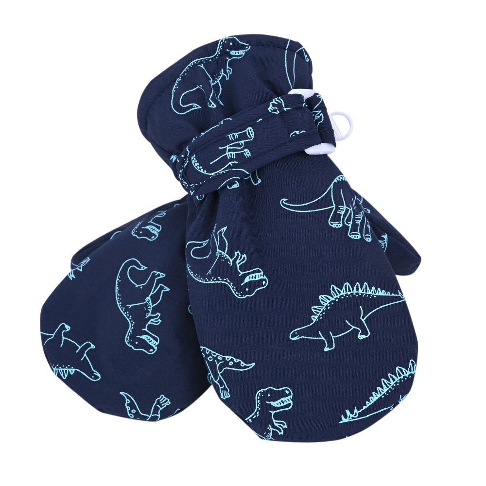 Thickened Fleece Kids Gloves Plush Baby Mittens Cartoon Skiing Snow Gloves Girls Boys