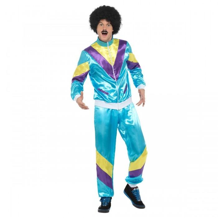 Smiffys Унисекс Взрослый 80-е Пик моды 80-е Shell Костюм Костюм Комплект