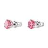 Swarovski Серьги-гвоздики с одним круглым кристаллом для женщин, розовые 5717577