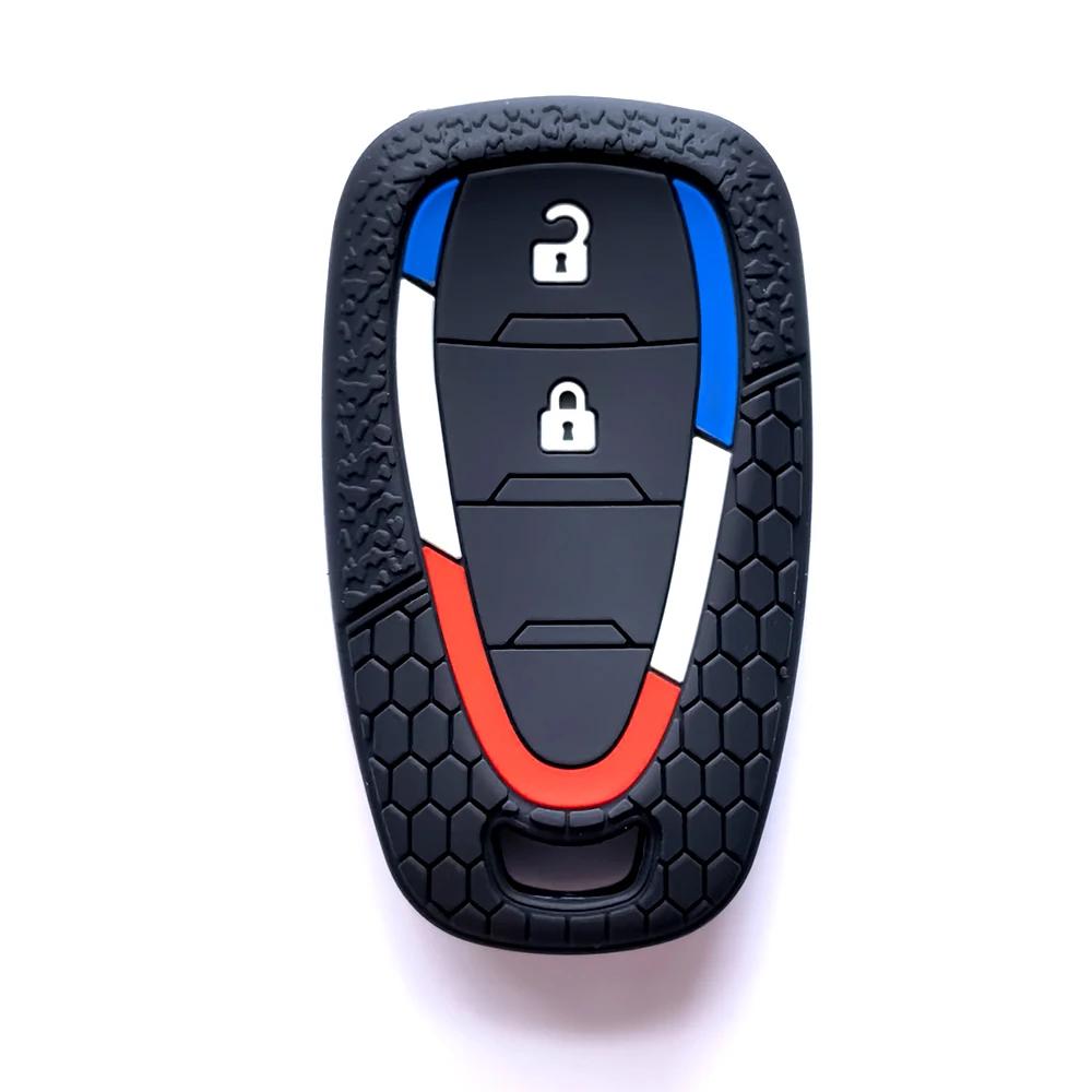 Новый силиконовый чехол для автомобильного ключа-брелока для Chevrolet Malibu Blazer Traverse Cruze Spark Sonic Camaro Volt Bolt Trax Seeker Onix Equino