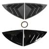 Car Rear Window Shutter Accessories 2pcs Cover Trim Window Louver Side Vent Trim For Tesla Model Y 2019-2025