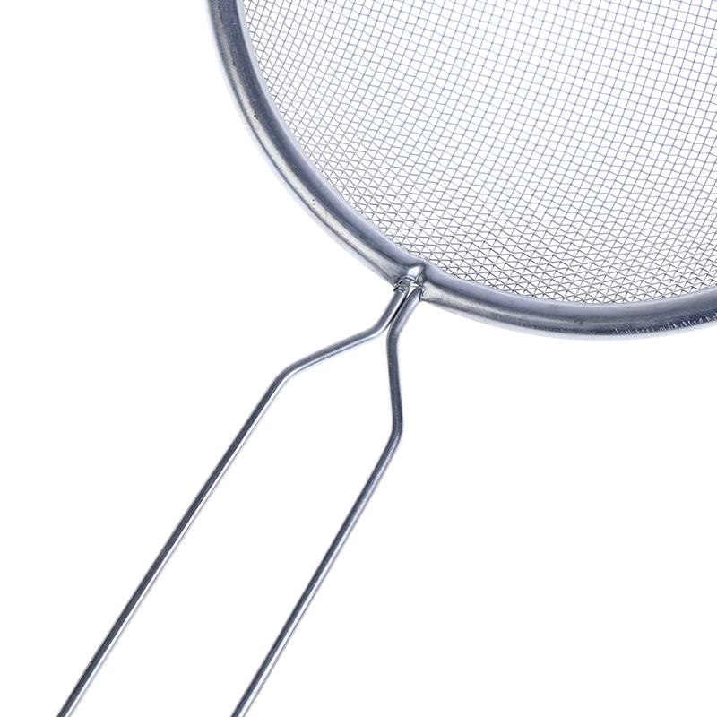 1 Pcs Stainless Steel Sieve Oil Colander Oil Grid Flour Soy Milk Sieve