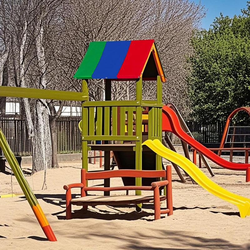 1 шт. УФ-стойкий тент-чехол для качелей, водонепроницаемый навес для детской игровой площадки, защита от солнца для уличных качелей и горки