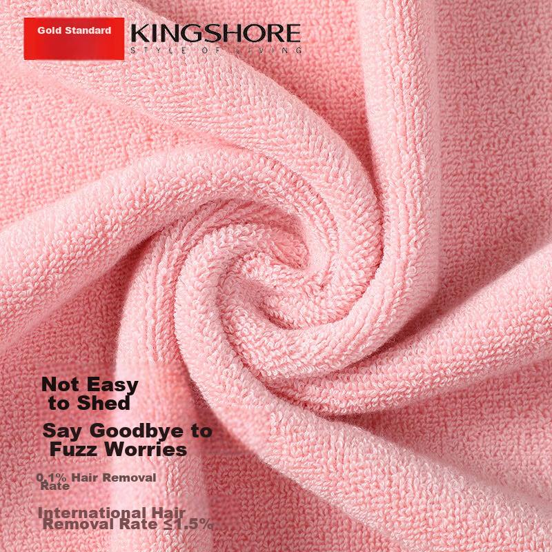 KING SHORE Pure Cotton Bath Towel, 504g, AAA-Grade Thickened Bath Towel, All-Cotton Class A Absorbent Bath Towel, 140*72cm Red