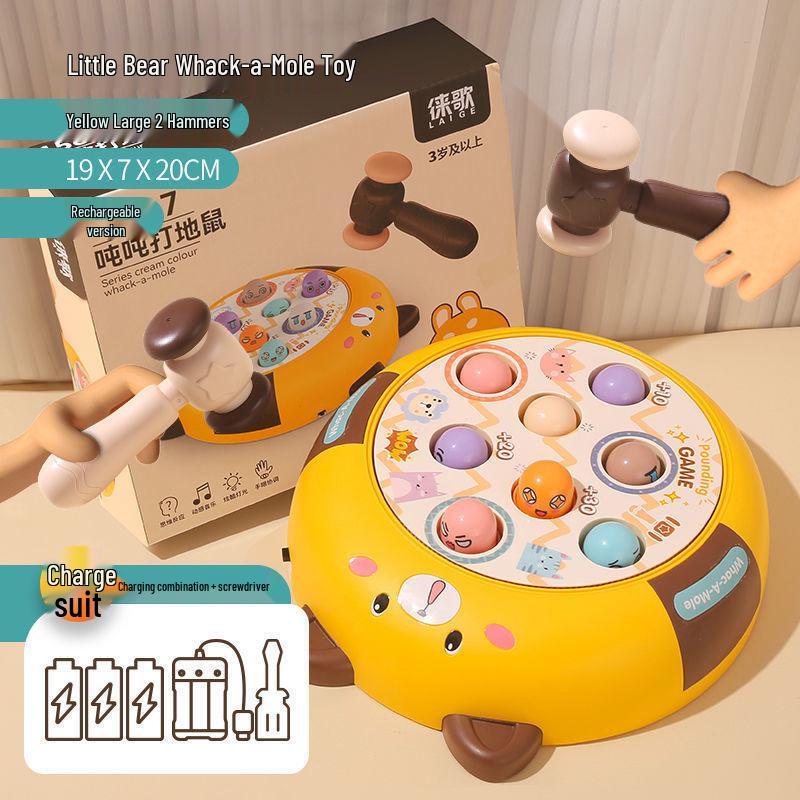 Вращающаяся музыкальная игра «Ударь крота» для младенцев и малышей - Раннее развитие для возрастов 0-1
