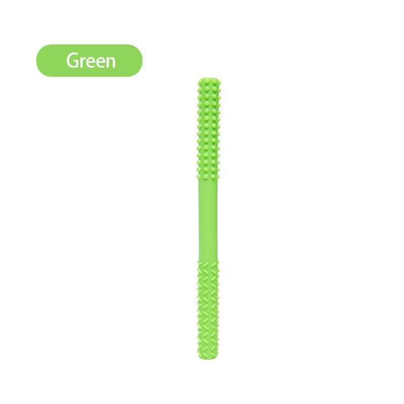 Детская игрушка для прорезывания зубов, детская анти-еда, ручная палочка для моляров, детский прорезыватель, силиконовая полая трубка для прорезывания зубов