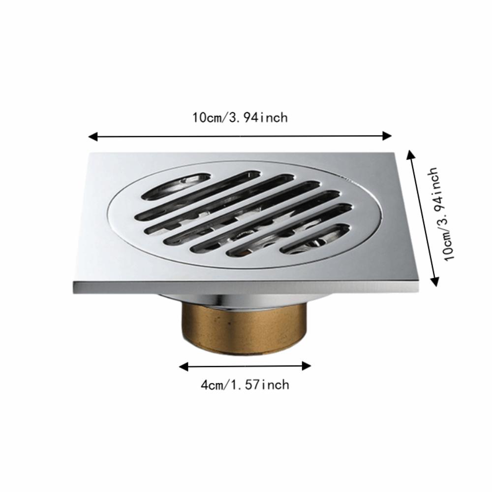 4 Inch Size Floor Drain Copper Hair Catcher Practical Sink Strainer Shower Area