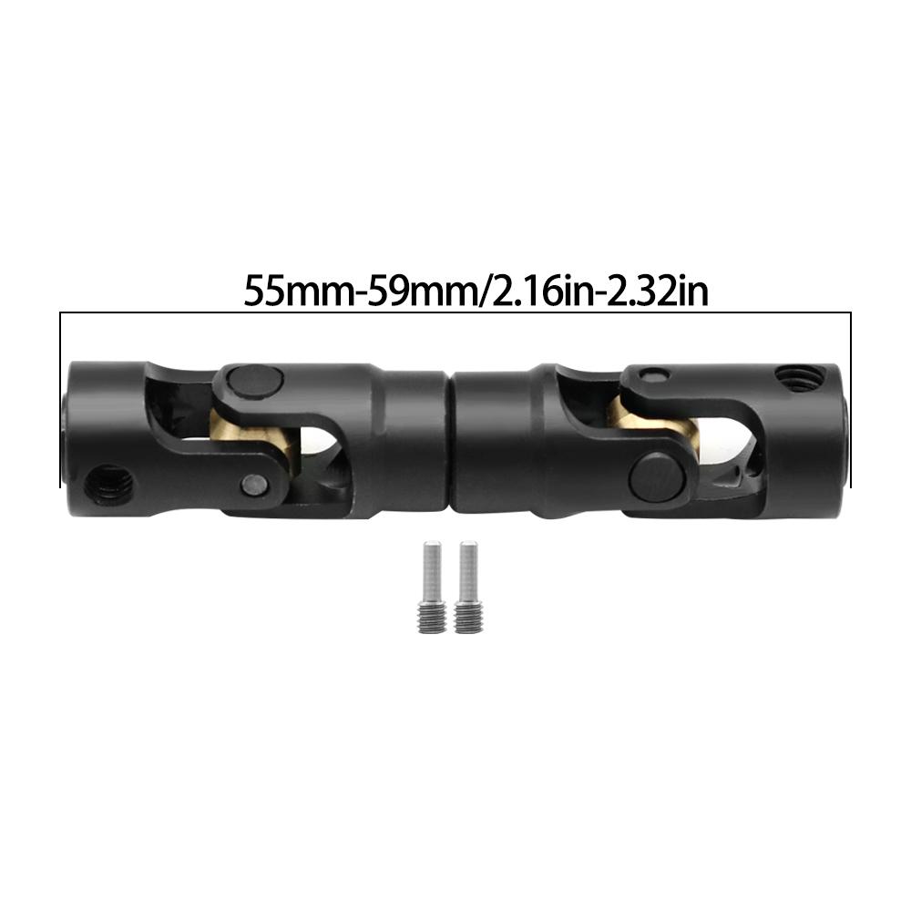 Metal Internal Spline Drive Shaft Universal Joint Driveshaft for 1/10 RC Car Crawler Axial SCX10 Gladiator YK4082 TRX4 TF2 D110