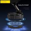 Pisen Magnetic Phone Car Mount with Rotating Knob, Vacuum Suction, Foldable Dashboard Windshield Suction Cup