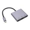 USB-C концентратор 3 в 1 Мультипортовый адаптер 4K HD Мультимедийный интерфейс Порт PD100W Порт USB3.2 Порт OTG Тип C Док-станция для