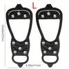 Shoe Spikes Cover Crampons, Anti‑Slips Flexible 8‑Tooth Snow Walking Nail Crampons for Hiking Shoe for Mountaineering Hiking