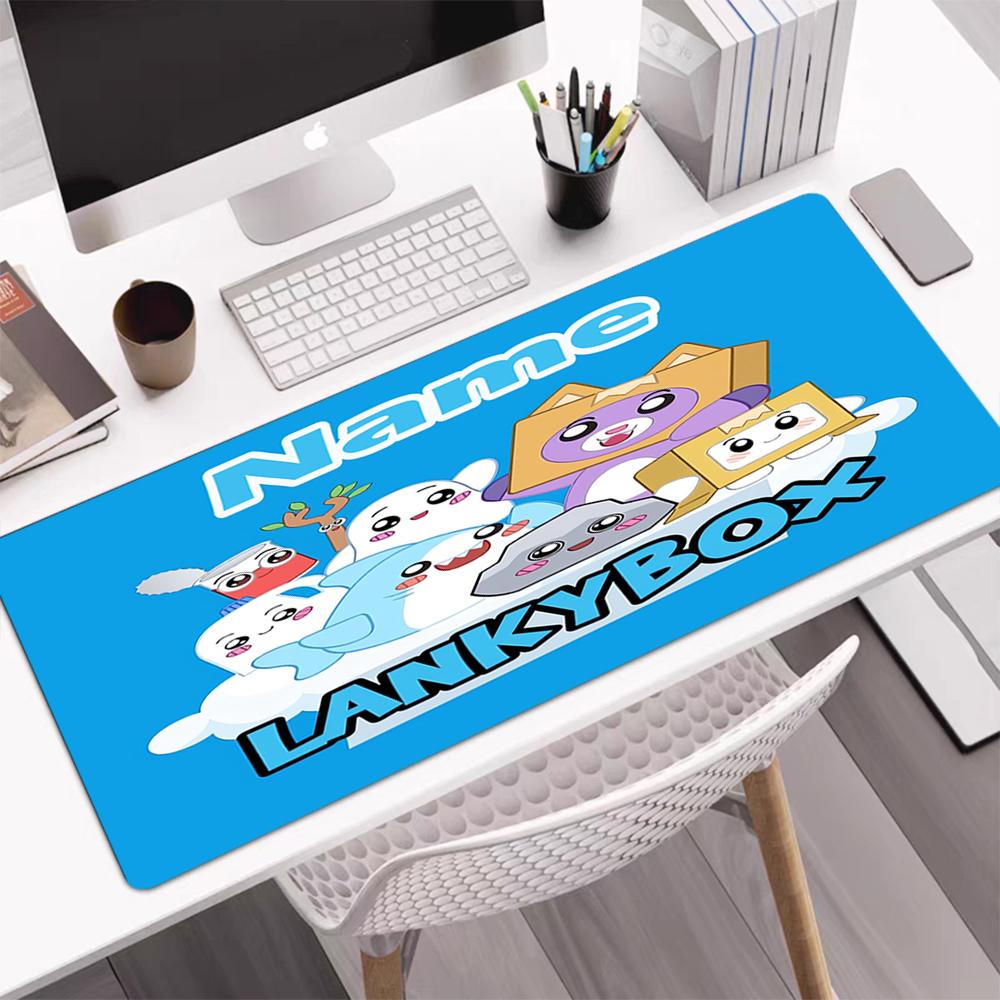 Custom Name LankyBox Theme Mouse Pad, Non Slip Rubber Base, Multifunctional Office & Home Decor, Perfect for Workspace Personalization.