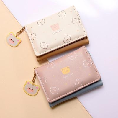 Кошелек для монет в корейском стиле с рисунком - короткий женский кошелек для студентов
