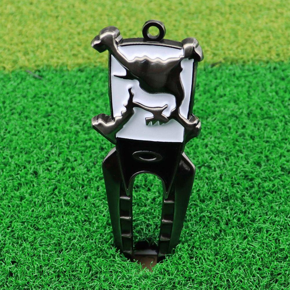 Portable Zinc Alloy Training Aids Pitch Repairer Tool Golf Fork Prongs Golf Divot Lawn Maintenance