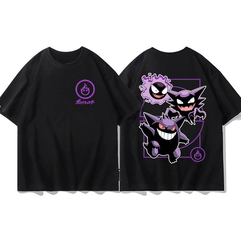 2026 Summer Pokemon Charizard Evolution Double Sided Print T-Shirt Oversized Couple & Family Tee for Travel & Sports