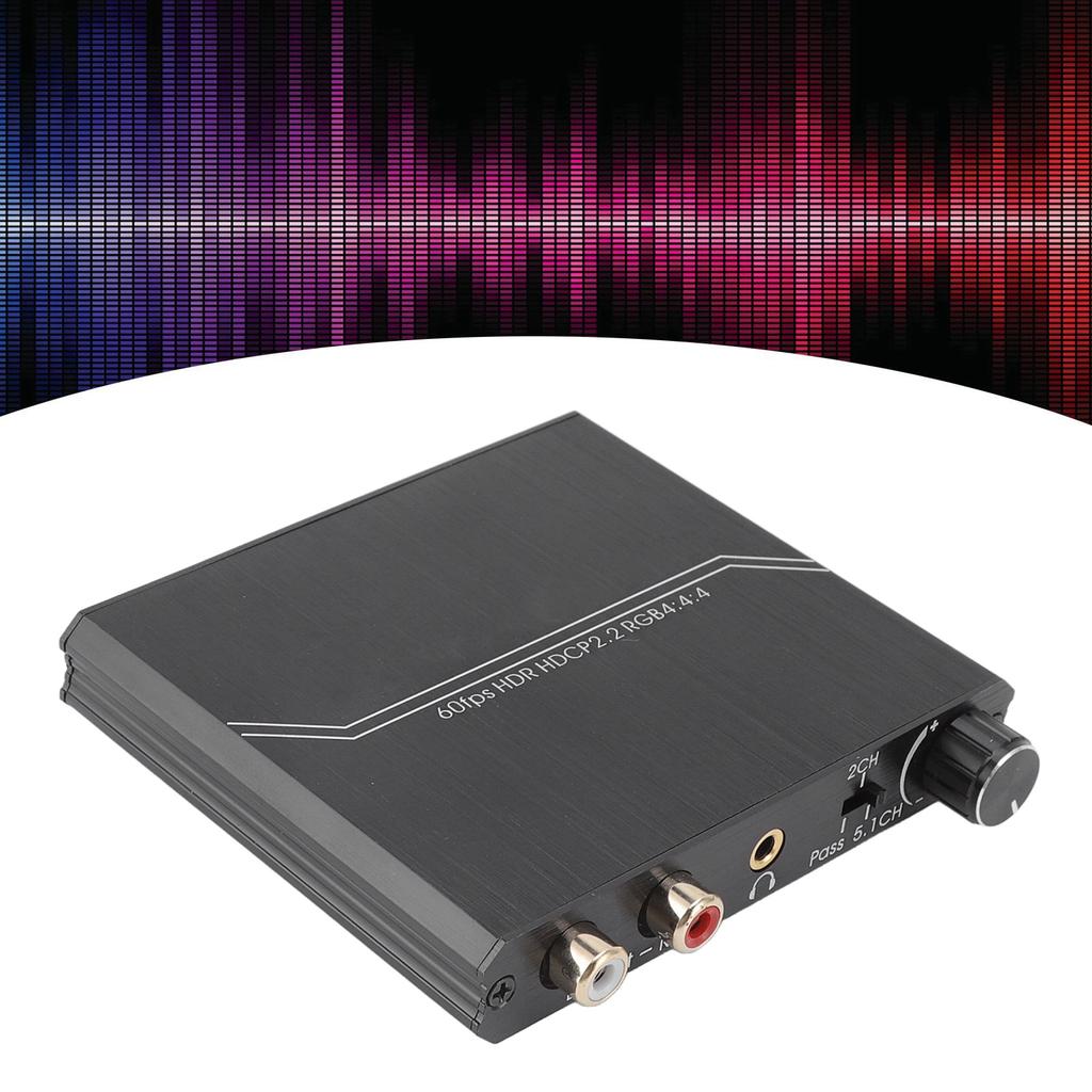 Экстрактор HD-мультимедийного интерфейса 4K 60 Гц Разветвитель HD-мультимедийного интерфейса с регулятором громкости для P