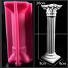 30см Большая Римская колонна Свеча Силиконовая форма Римская колонна Гипс Бетон Цемент Силиконовая форма Декор для дома Акриловая пластиковая форма