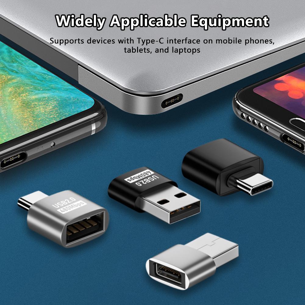 USB 2.0 Адаптер OTG Type C на USB Адаптер TypeC USB C Папа на USB Мама Адаптер-конвертер Type C на USB Адаптер