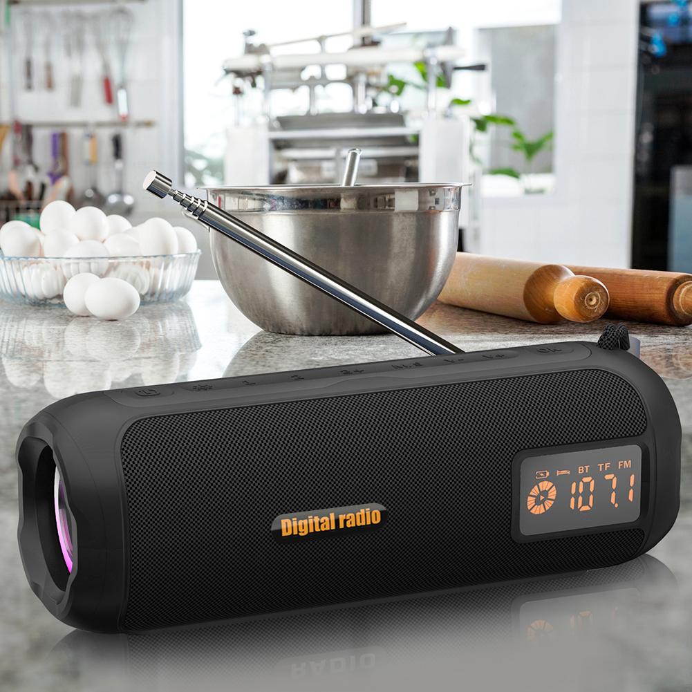 Беспроводной BT Динамик AM FM Радио Поддержка TF Карты Перезаряжаемое Радио для Помещения Улицы