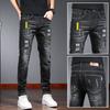 Men's Jeans Spring-Autumn Elastic Slim Fit Trendy Daily Straight