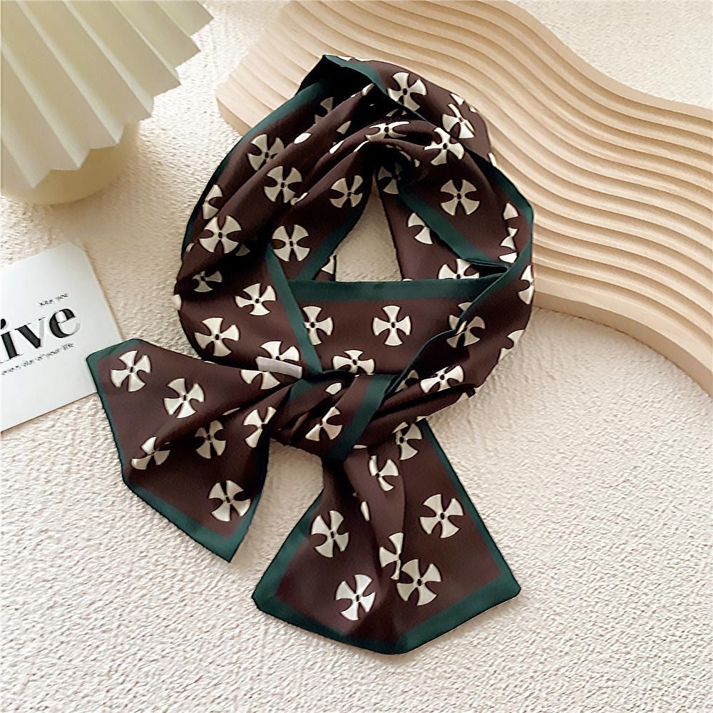 New Scarves Silk Scarves Women'S Spring And Autumn Season Long Decorative Professional Scarves Summer Thin Styles Paired With Shirts Stylish