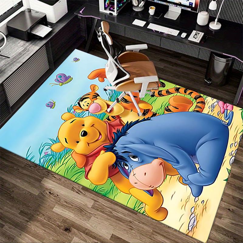 Pooh Friends Jungle Carpet For Playroom Bedroom Living Room Sofa Home Decorkids Game Area Rug Nonslip Floor Mat