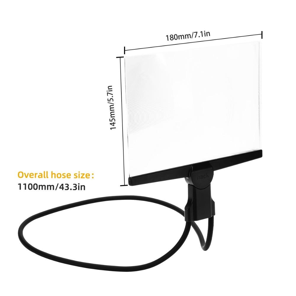 3X HD Fresnel Lens Magnifier Neck Hanging Reading Magnifier Durable Magnifying Glass  Reading