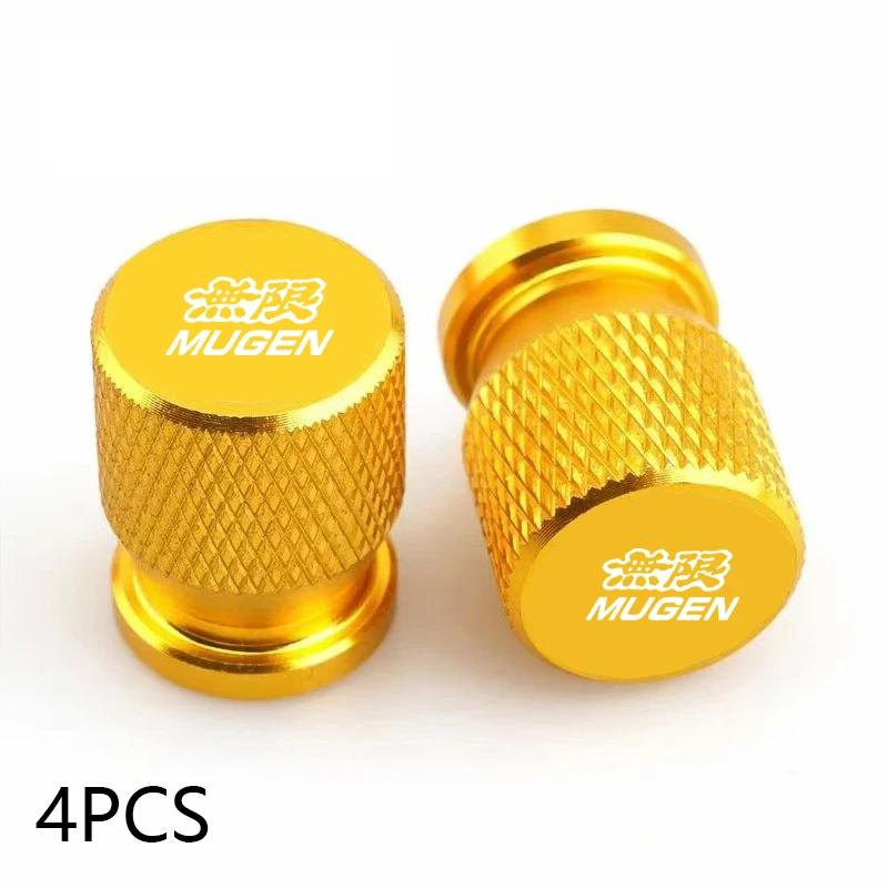 Car Wheel Tire Valve Caps Tyre Stem Covers Airdust Waterproof For Honda Mugen CB400 CB650F CBF CBR250RR CRF SH300 NC750 AQVBN1