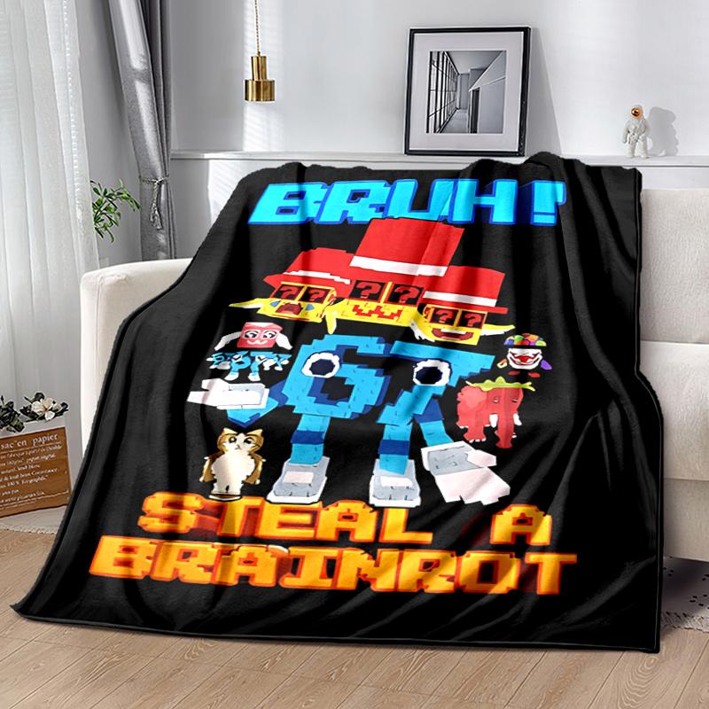 1pc Blanket SIX SEVEN Print Design, Lightweight Blanket for Sofa, Bed- Soft &Warm, Gift for All Seasons like Christmas, Halloween