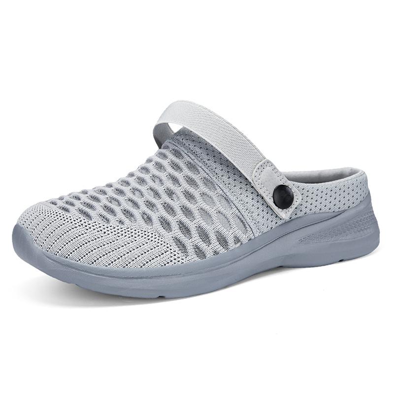 Женская летняя спортивная обувь, новые сандалии на платформе, женские сетчатые спортивные дышащие пляжные тапочки на плоской подошве, модные уличные прогулочные тапочки