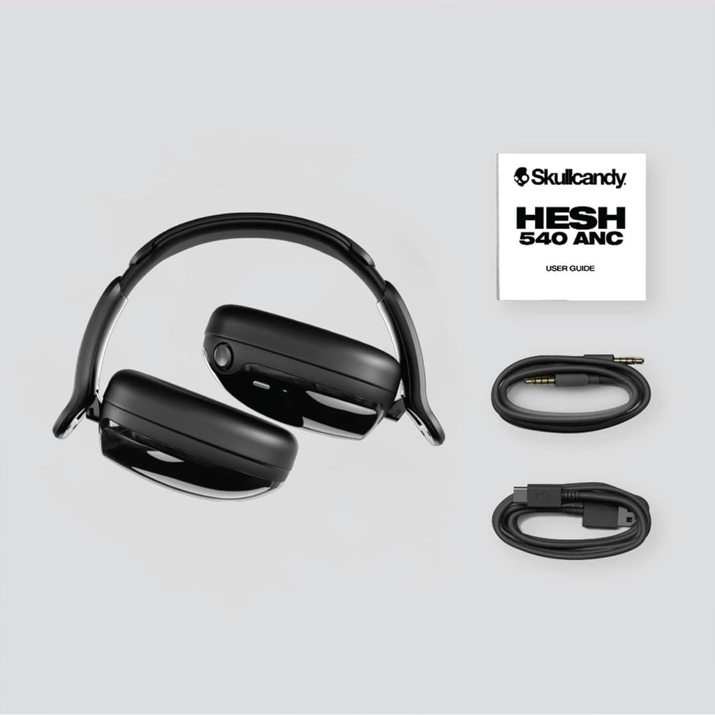 Skullcandy Official Store Hesh 540 ANC Noise-Canceling Wireless Headphones with THX Spatial Audio, External Sound Capture, 65 Hours of Battery Life,