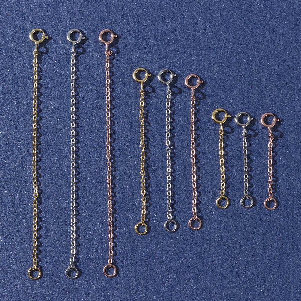 Findings & Components Jewelry Accessories DIY for Bracelet Necklace Extender Safety Chain Extender
