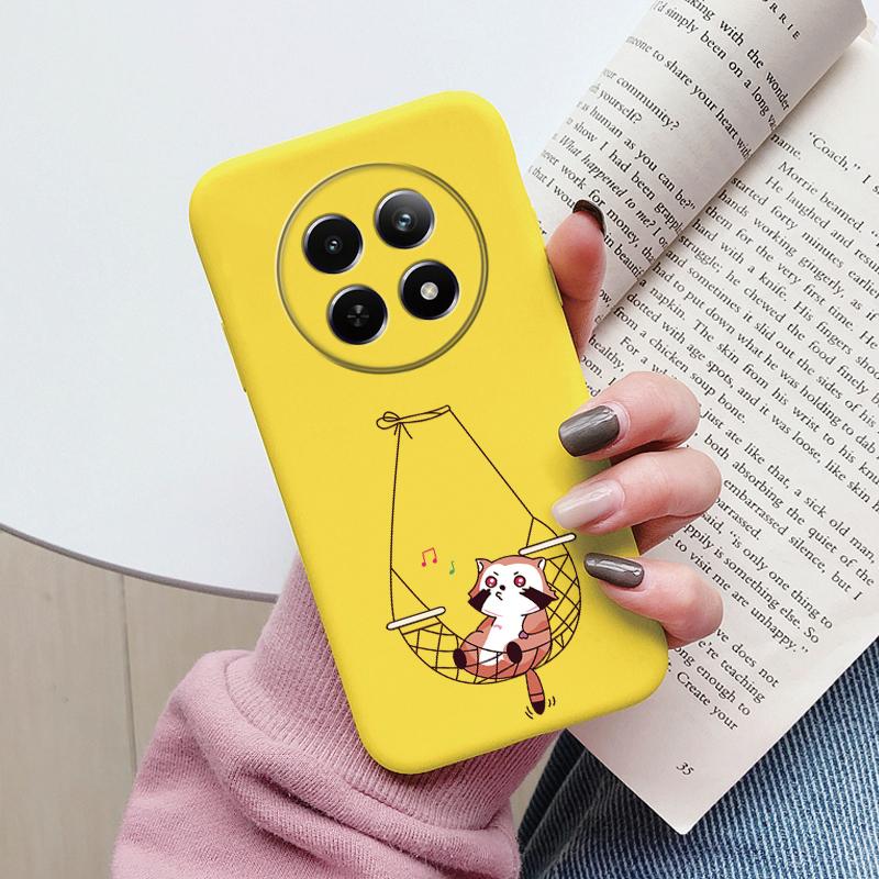 Case For Redmi 14C 4G 14R 5G A4 Note 14 Pro Poco C67 Cute Heart Flower Back Cover Soft Silicone Matte Protective Fundas Cartoon
