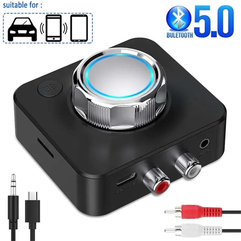 Bluetooth 5.0 Audio Receiver 3D Stereo Music Wireless Adapter TF Card RCA 3.5mm 3.5 AUX Jack For Car Kit Wired Speaker Headphone
