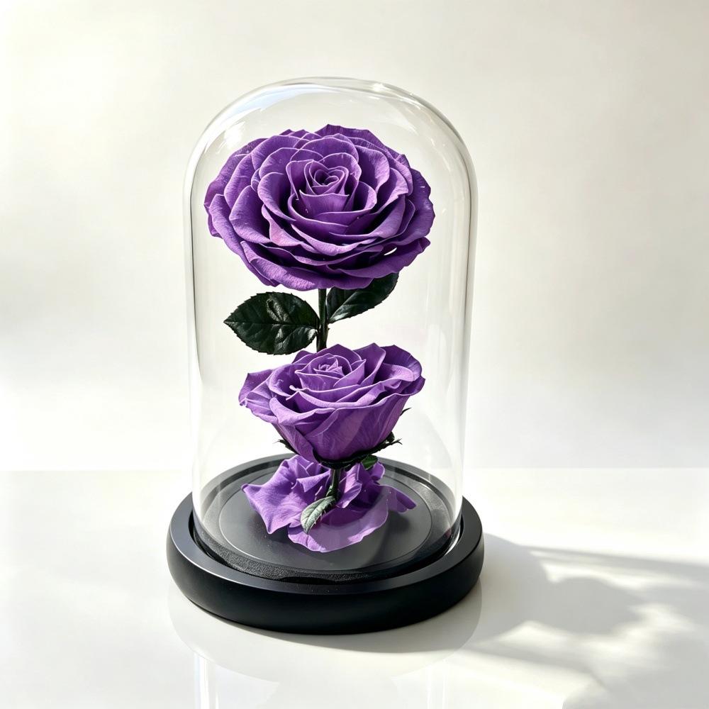 The Little Prince series rose glass cover eternal flower finished gift box can be customized