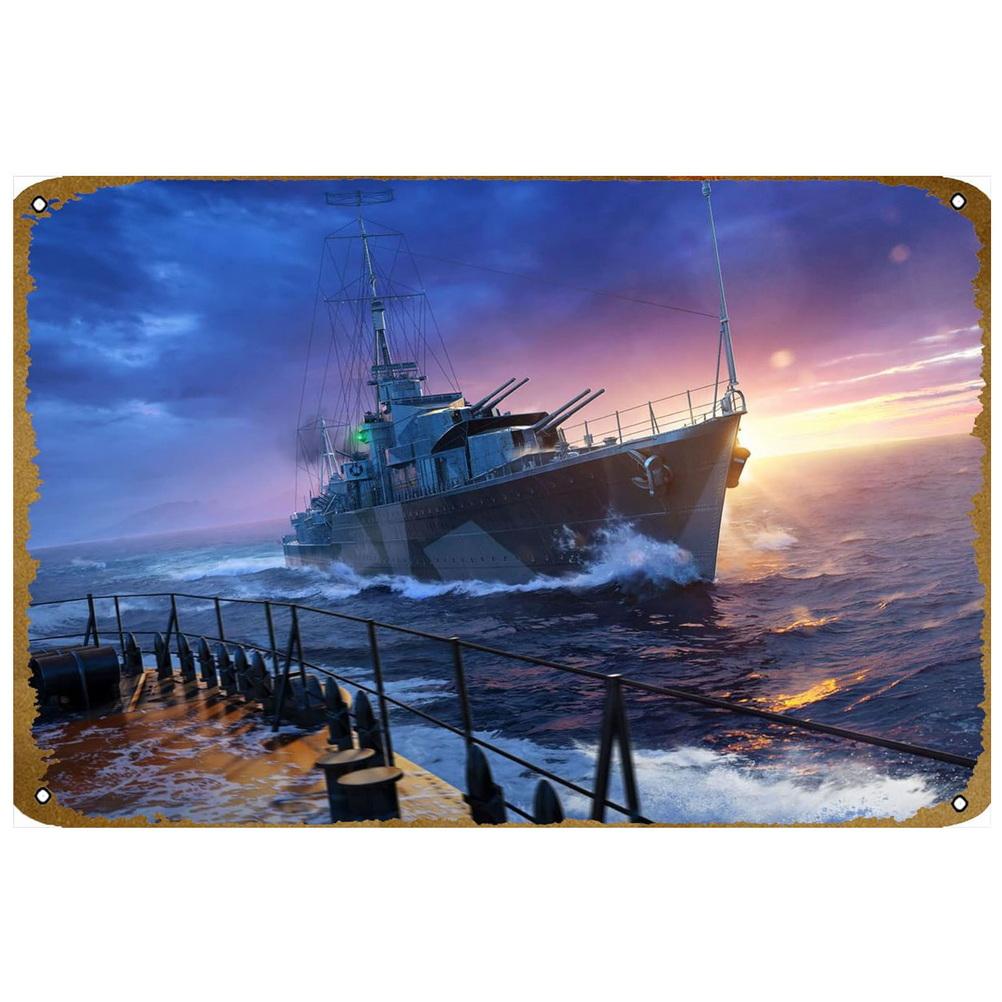 Металлические жестяные таблички Декорация стены для видеоигр Винтажные художественные плакаты Железная живопись для мужской комнаты Домашнее кафе Игровая комната Клуб Бар