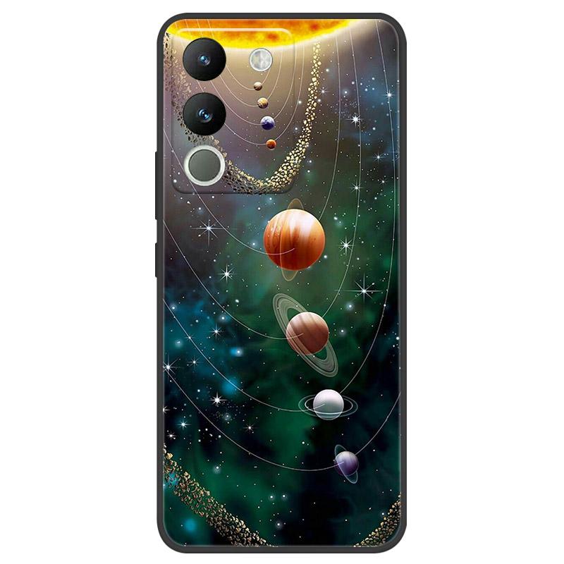 Чехол для VIVO V29E V2317 Защитный чехол для камеры Для телефона VIVO Y200 5G Мягкий силиконовый TPU Задняя крышка V2307 Ударопрочный Fundas