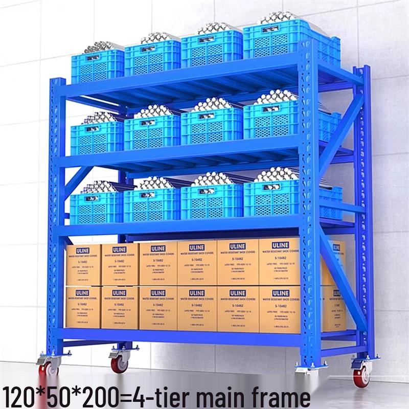 WEZHO Mobile Industrial Storage Shelving Unit