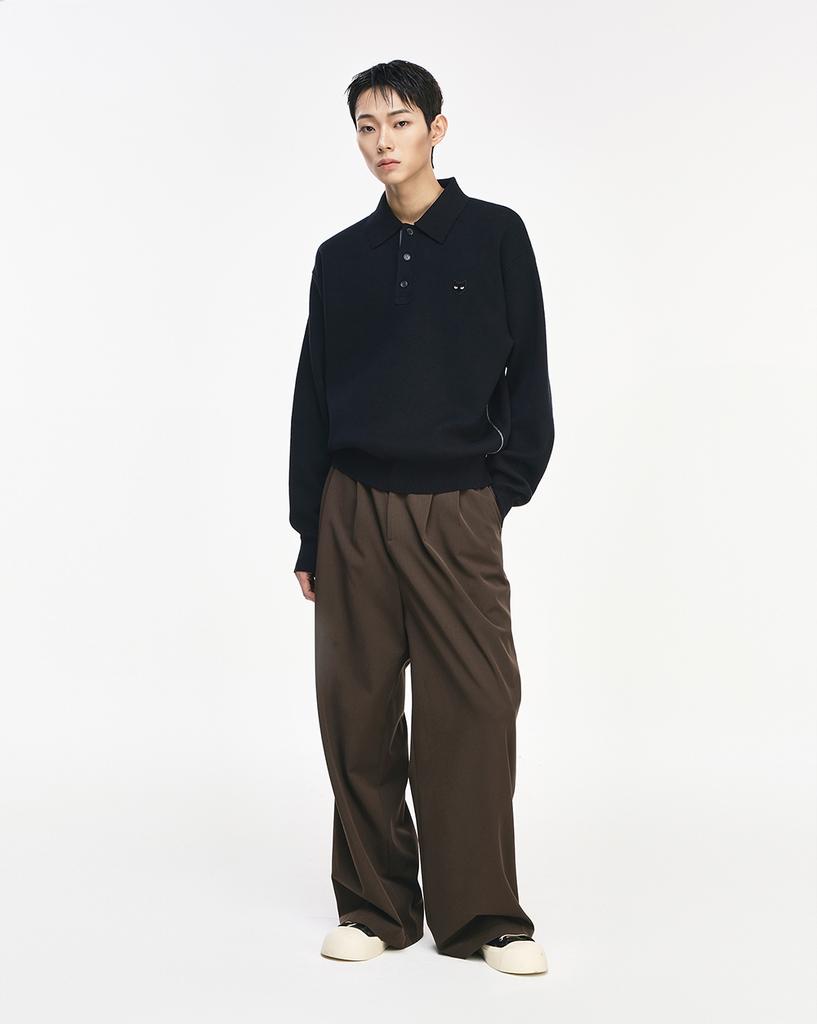 Jijelosongjio G-Zero Panther Collared Knit Black Si2Kt804Bk