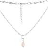 Silver Necklace with Natural Baroque Pearls, Item Weight 8.92 Gr (2115687)