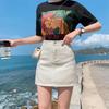 2021 Summer Women's High Waist A-Line Denim Skirt - Trendy, Slim-Fit, All-Match for Students