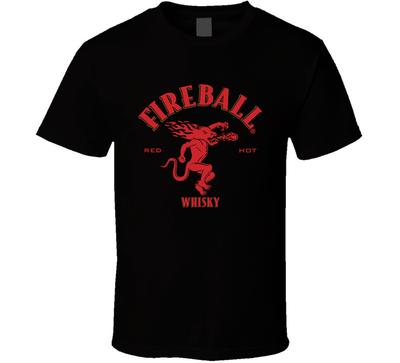 Футболка с логотипом Fireball Cinnamon Whiskey для мужчин и женщин