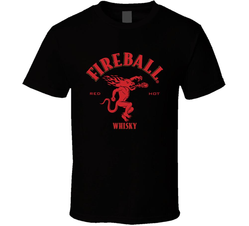 Футболка с логотипом Fireball Cinnamon Whiskey для мужчин и женщин