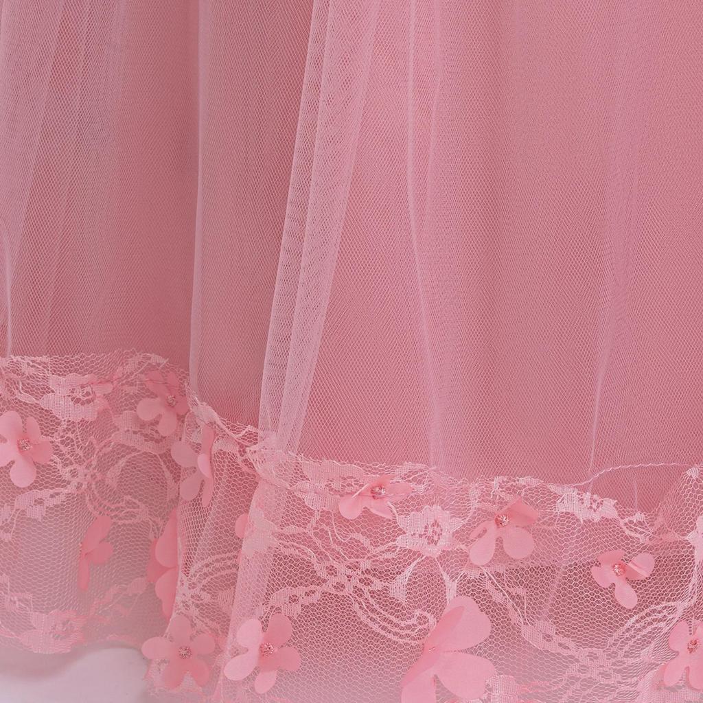 Длинные рукава платье принцессы для девочек-цветочниц