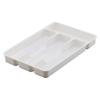 4 Compartments Cutlery Tray Kitchen Drawer Organizer Spoon Knife Fork Separation Plastic Storage Box Tableware Tray